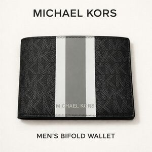 Michael Kors Black and Silver Card Holder